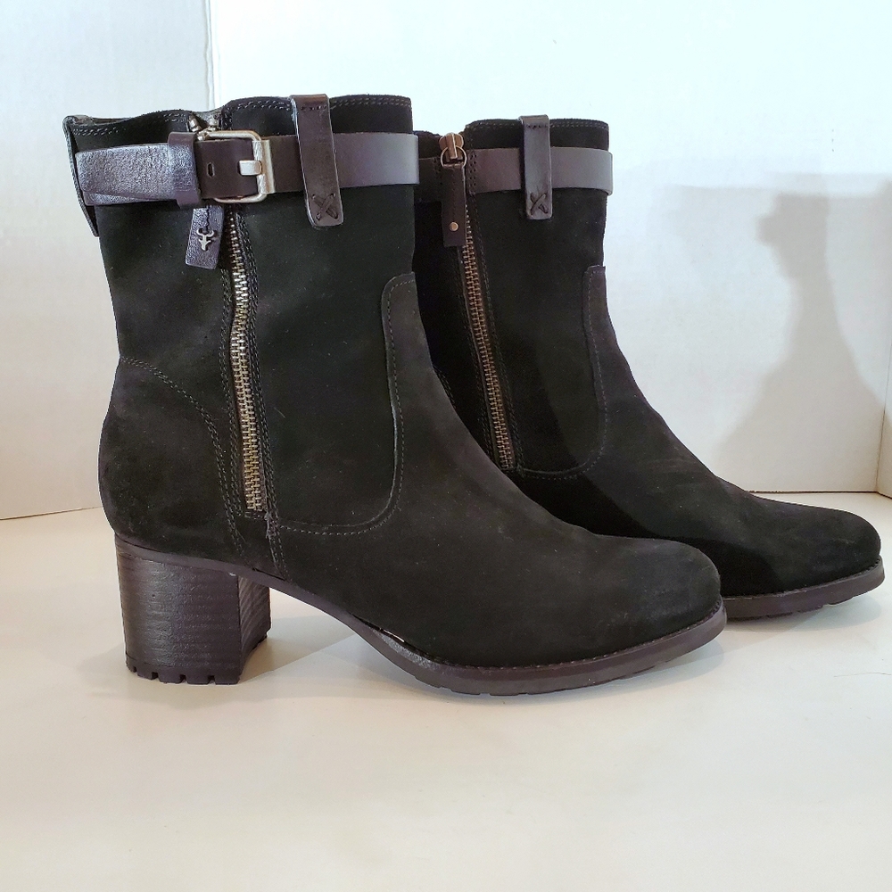 TRASK MADISON waterproof suede bootie, size 11